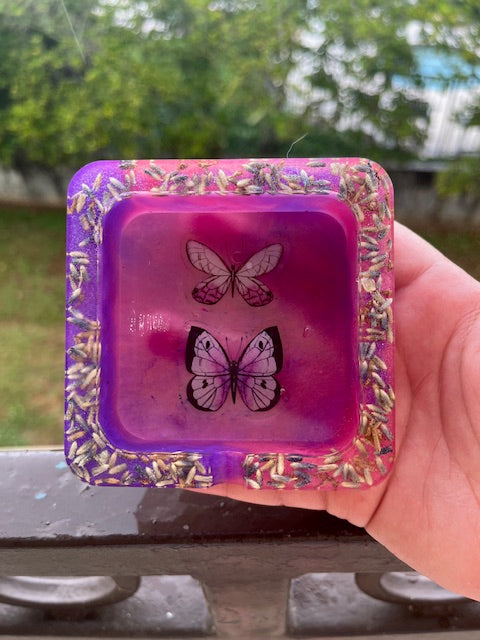 Lavender Square Ashtray